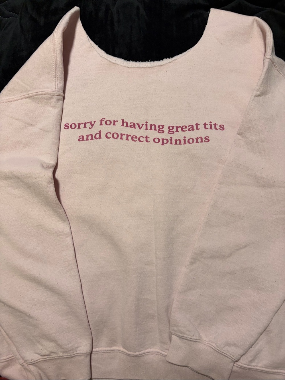 Soft Pink Graphic Sweatshirt
